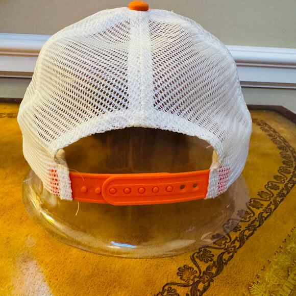 Lacrosse Warrior Exploded Mesh Trucker Orange Snapback Adjust Unisex Cap Hat - Picture 4 of 6